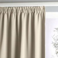 Штора Затемняющая с тесьмой со сборками Voda 180 x 140 см бежевый LA REDOUTE INTERIEURS  фото, kupilegko.ru